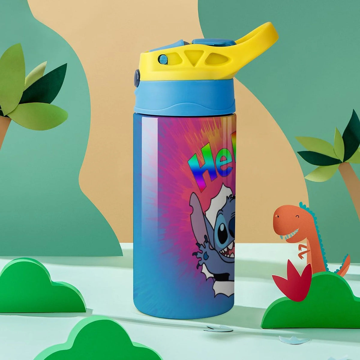 Stainless Steel Vacuum Insulated Water Bottle With Straw W7424
