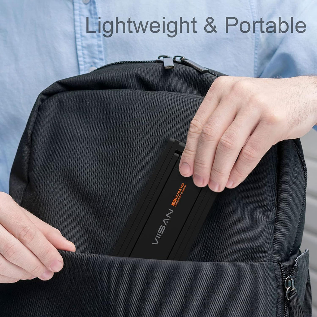 Document Camera 4K UHD 13MP Visualizer with Dual-Mode Autofocus and Built-in Microphones X242