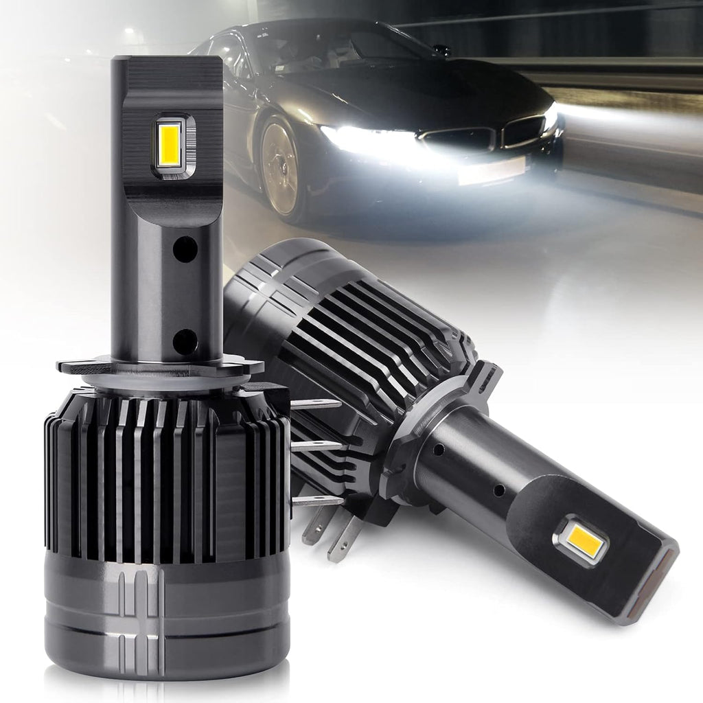 H15 LED Headlight Bulbs 60W 13200LM 6000K White Pack of 2 A315789