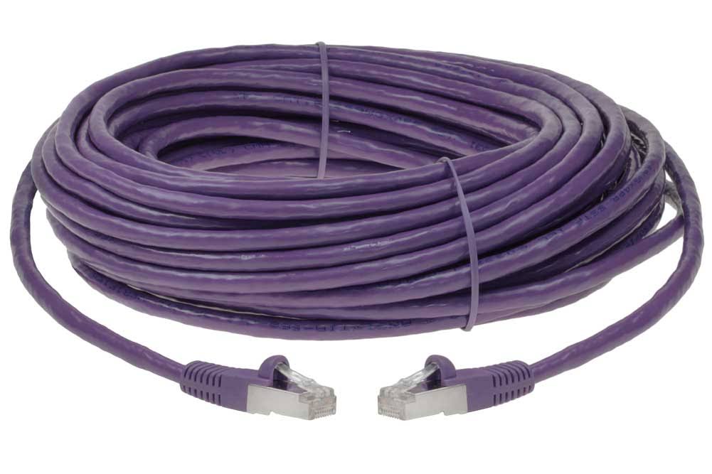 200ft Cat6 Shielded (STP) Ethernet Network Cable Purple R906