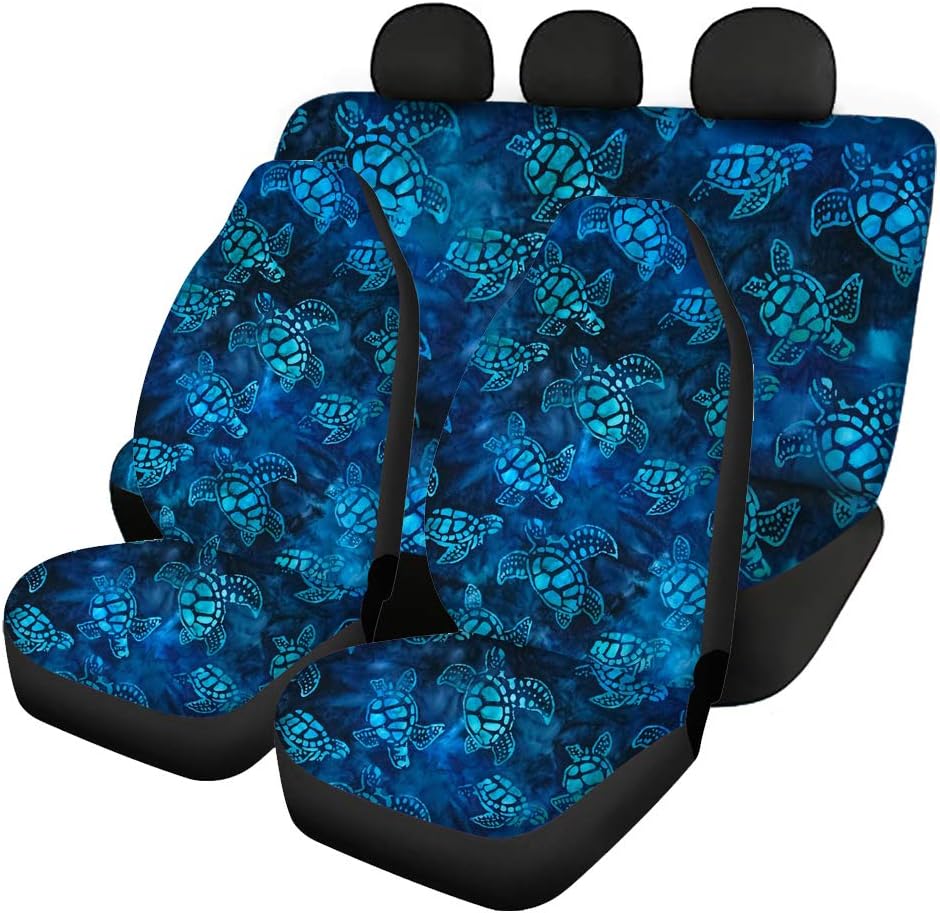 Purple Car Seat Cover Full Set Front and Rear Bench Seats T15559