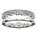 1.60 Carat Round Cut Moissanite Engagement Ring in 925 Sterling Silver With 18k White Gold Plating Z87255
