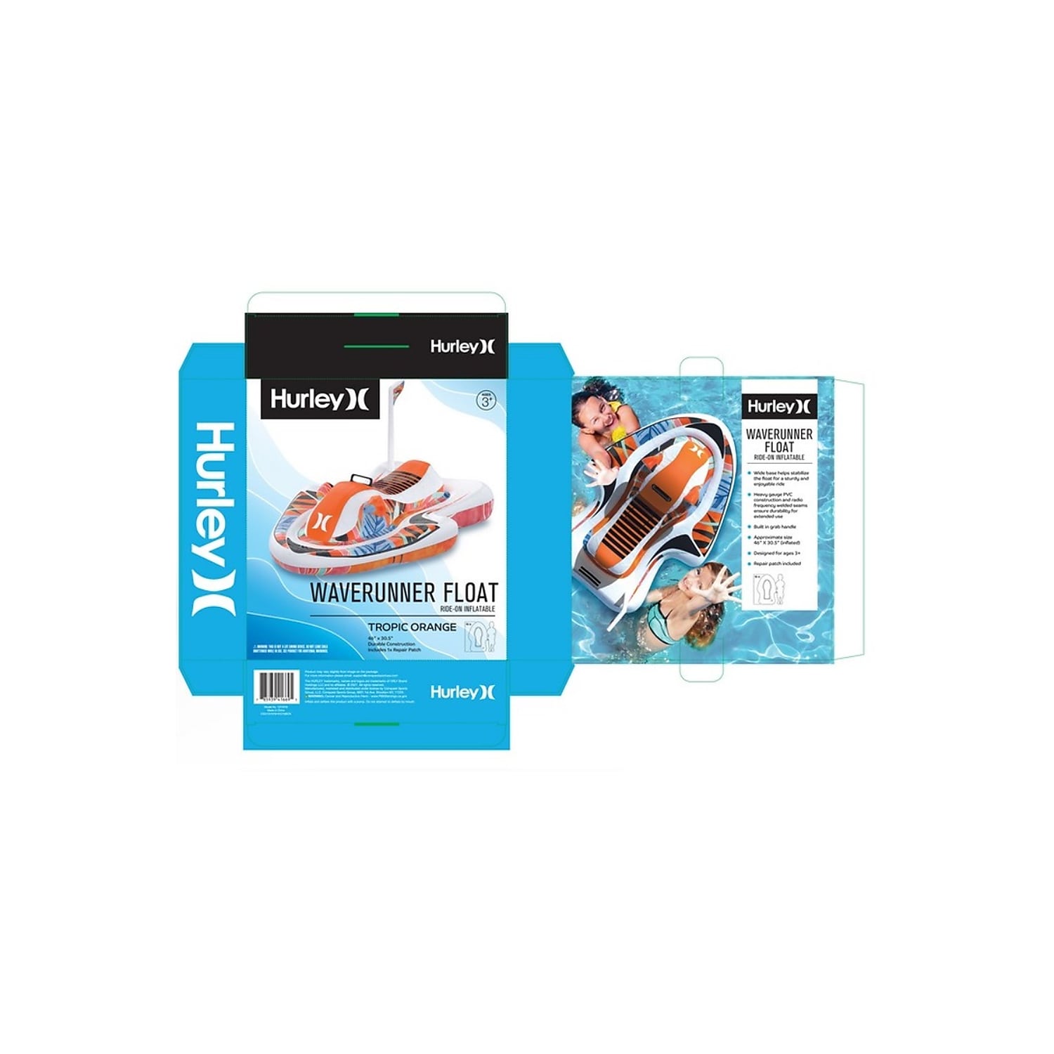 Orange Inflatable Pool Float X939176